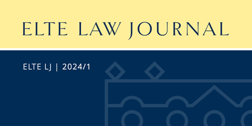ELTE Law Journal címlap